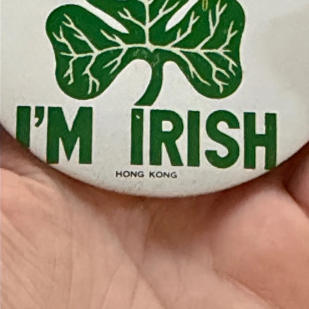 Vintage Hong Kong St. Patrick's Day Buttons